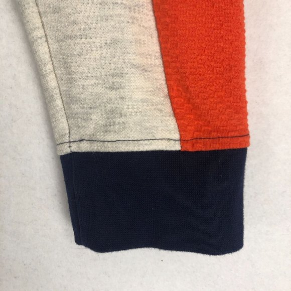 Alfani Men's Medium Blue Orange Grey Retro Full Zip Long Sleeve Track Jacket - Picture 3 of 11